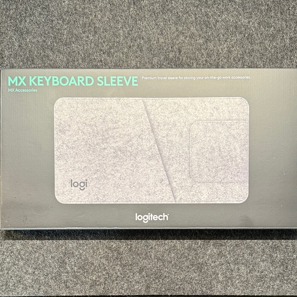 Logitech MX Keyboard Sleeve in Light Gray - Picture 1 of 7